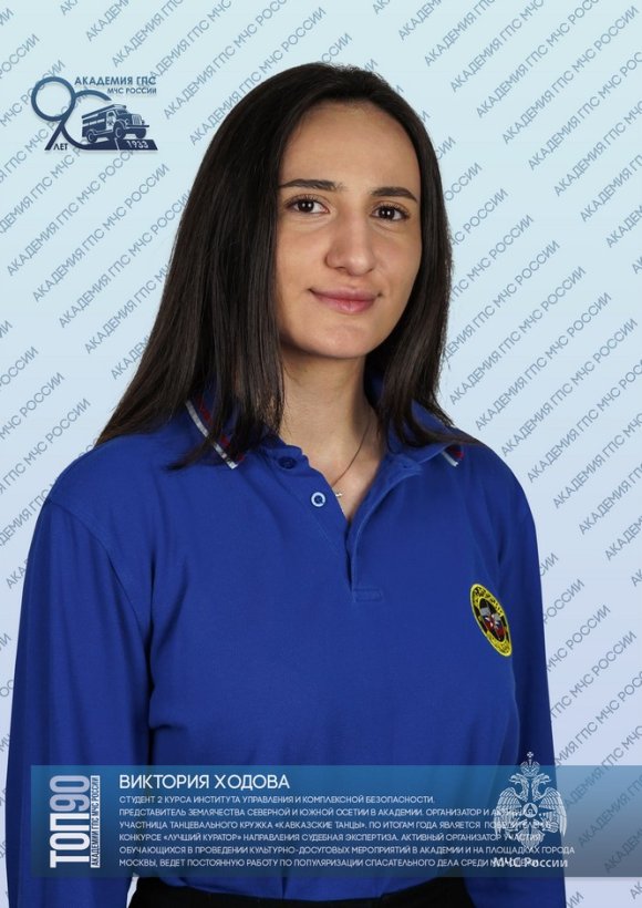 Восьмая десятка «ТОП-90 обучающихся Академии ГПС МЧС России»